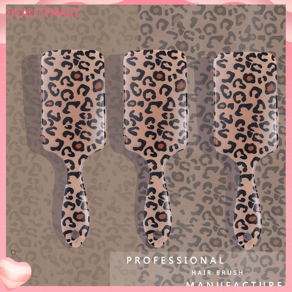 Lược Chải Tóc Bằng ABS Bền Kháng Nhiệt Độ Cao In Họa Tiết Da Báo Cho Nữ