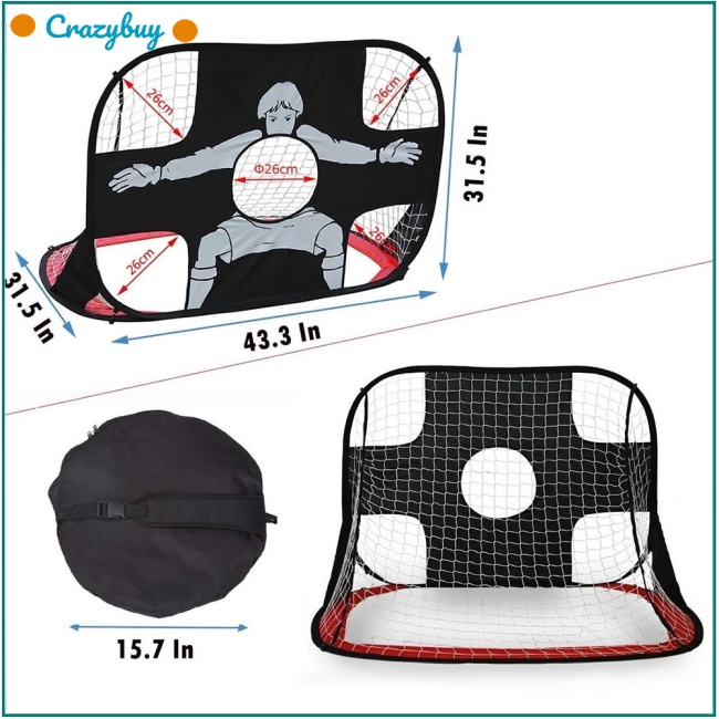 Cr Lưới Luyện Tập Đá Banh Bằng Vải Oxford 210d Gấp Gọn Được Cho Trẻ Em