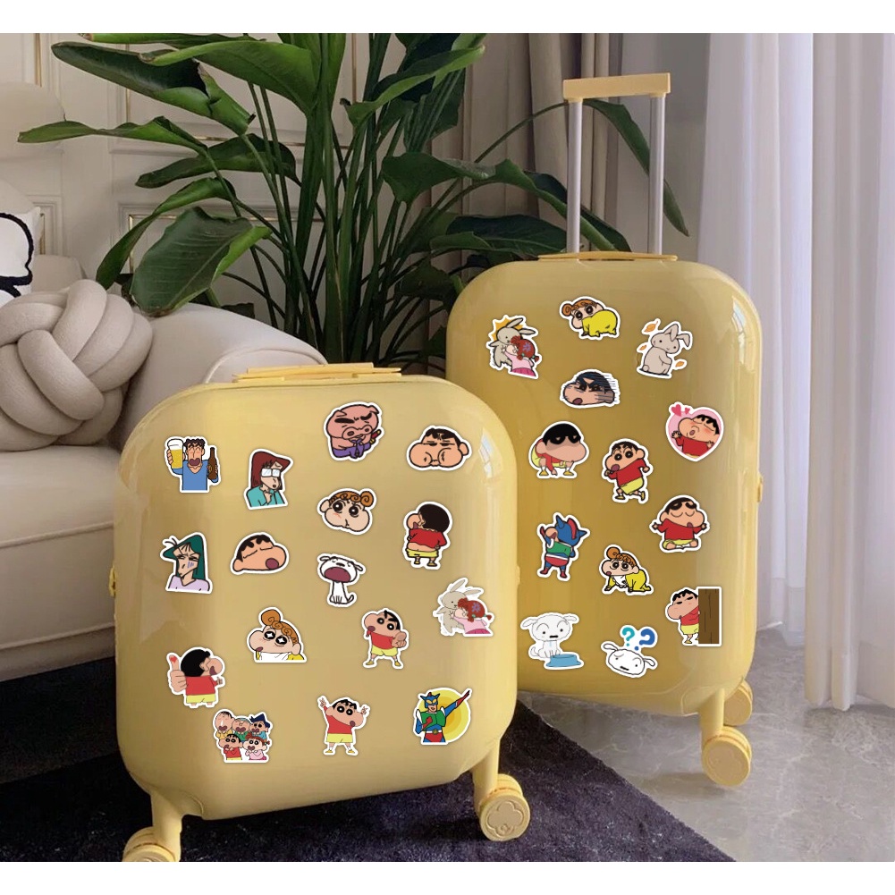 Bộ 60 Sticker Hoạt Hình Cậu Bé Bút Chì Shin-Chan Nhật Bản Dễ Thương Trang Trí Điện Thoại / Cốc Nước