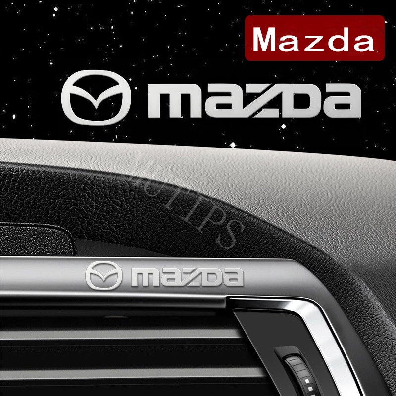 Logo 3D Bằng Kim Loại Dán Trang Trí Cửa Sổ Xe Hơi Mazda CX8 CX3 Mazda2 6 5 CX9 2 3 CX5 CX30 BT50