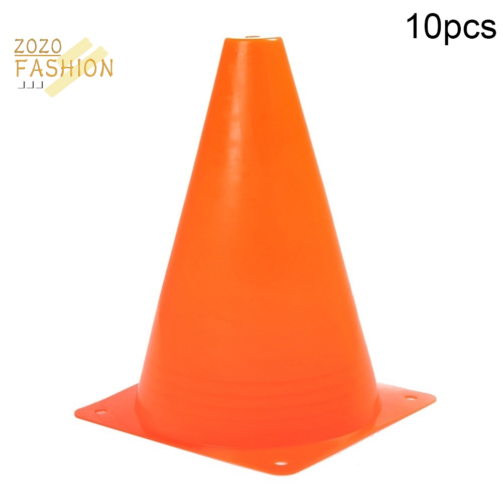 Set 10 Biển Báo Chống Xoắn Hình Nón Bằng Nhựa Dùng Luyện Tập Đá Banh / Bóng Rổ