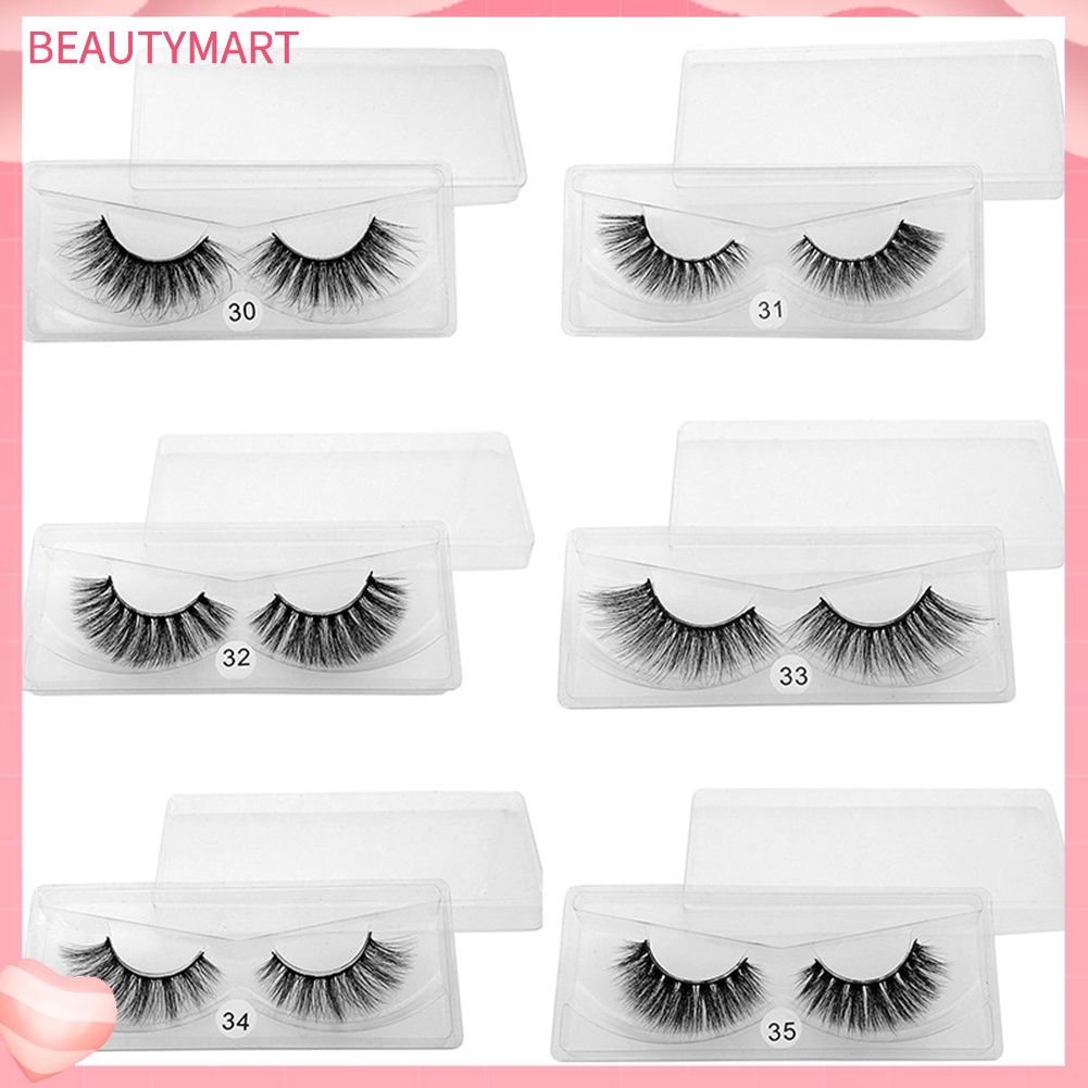 Set 10 Cặp Lông Mi Giả 3D Dày Tự Nhiên