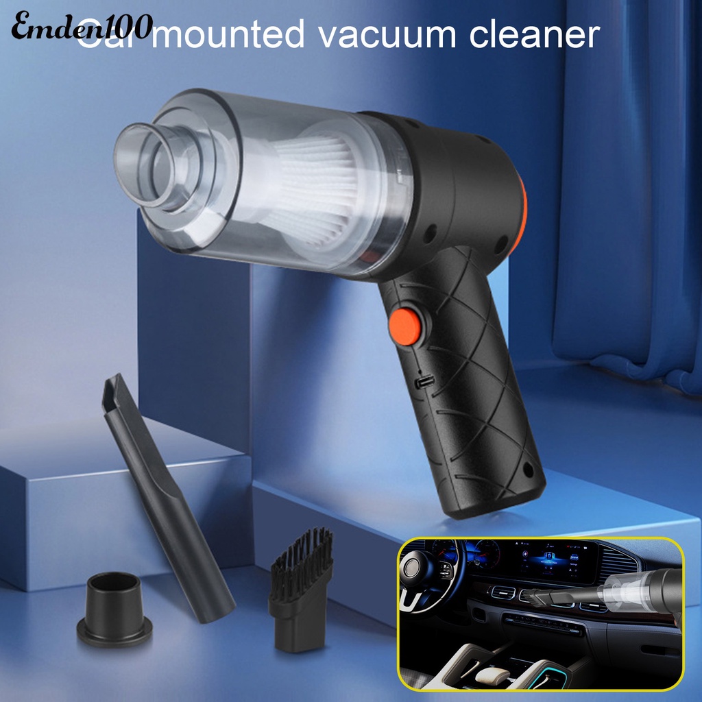 Máy Hút Bụi Mini 200mAh 120W Có Giác Hút Mạnh Dùng Trong Xe Hơi / Nhà Cửa