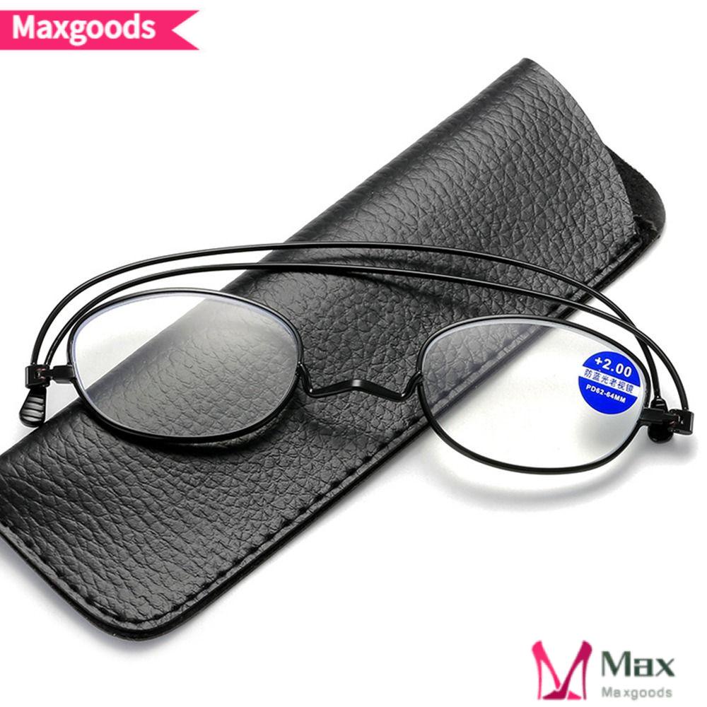MAXG Kính Đọc Sách Gọng Siêu Nhẹ Phong Cách Vintage