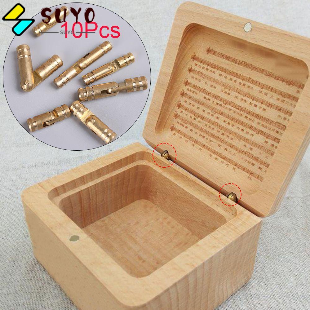 SUYO Set 10 Bản Lề Kết Nối Thùng Rượu Mini Bằng Đồng Nguyên Chất