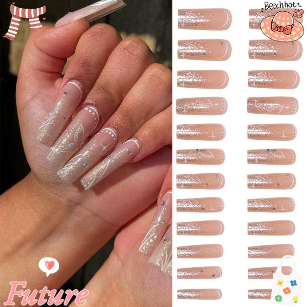 FUTURE Bộ Móng Tay Giả Che Phủ Toàn Diện Dành Cho Múa Ba Lê DIY