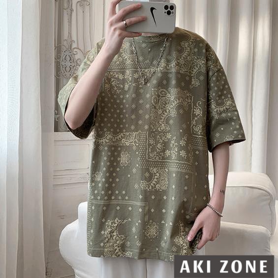 Áo Thun Tay Lỡ Dáng Rộng Nhuộm Màu Thời Trang Mùa Hè Mới 2022 Cho Nam