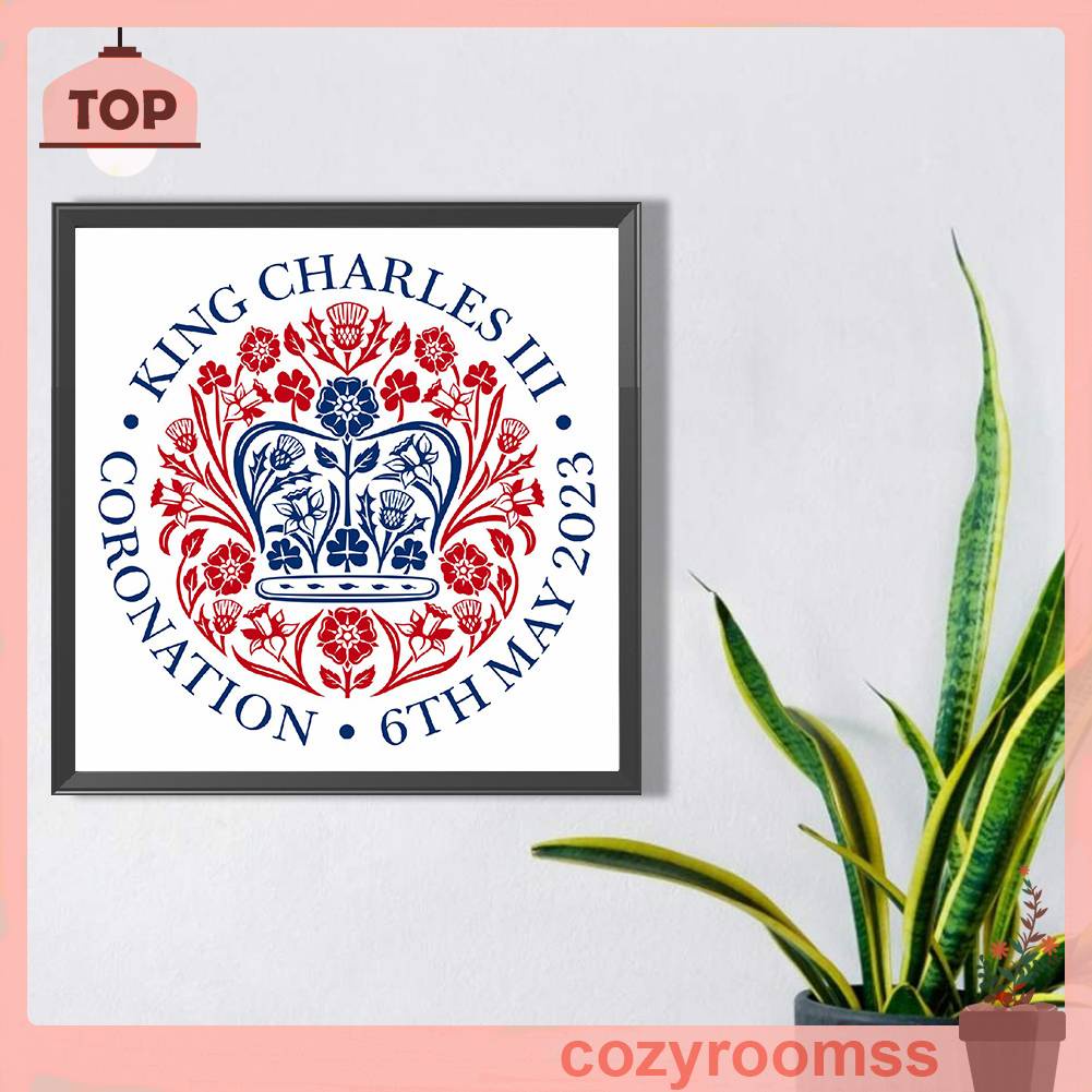 Bộ Phụ Kiện Làm Tranh Đính Đá DIY Hình Tròn 5D Trang Trí Nhà Ở