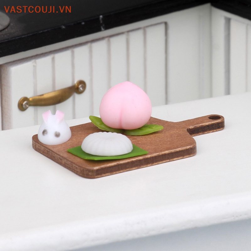 1 Bộ Mô Hình Thỏ Mini Tỉ Lệ 1: 12 Trang Trí Nhà Búp Bê