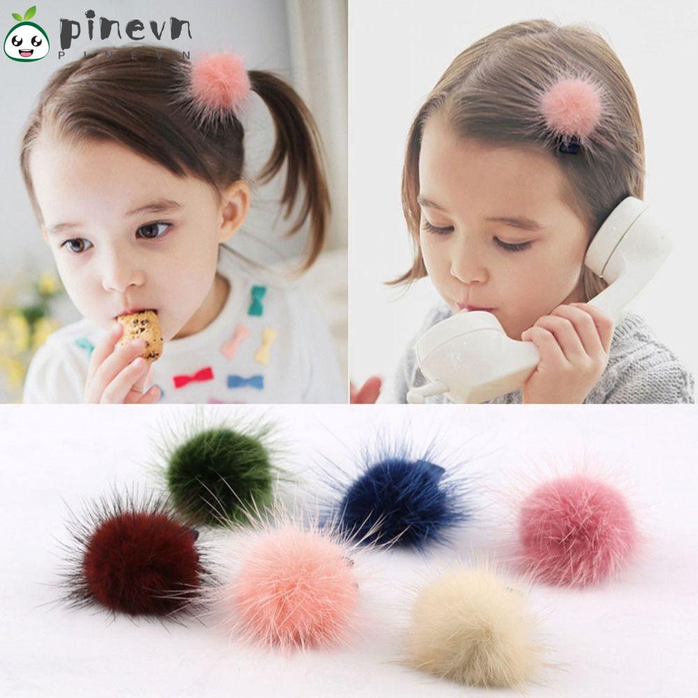 PINEVN Kẹp TóC PhốI Lông Dễ Thương Cho Bé GáI