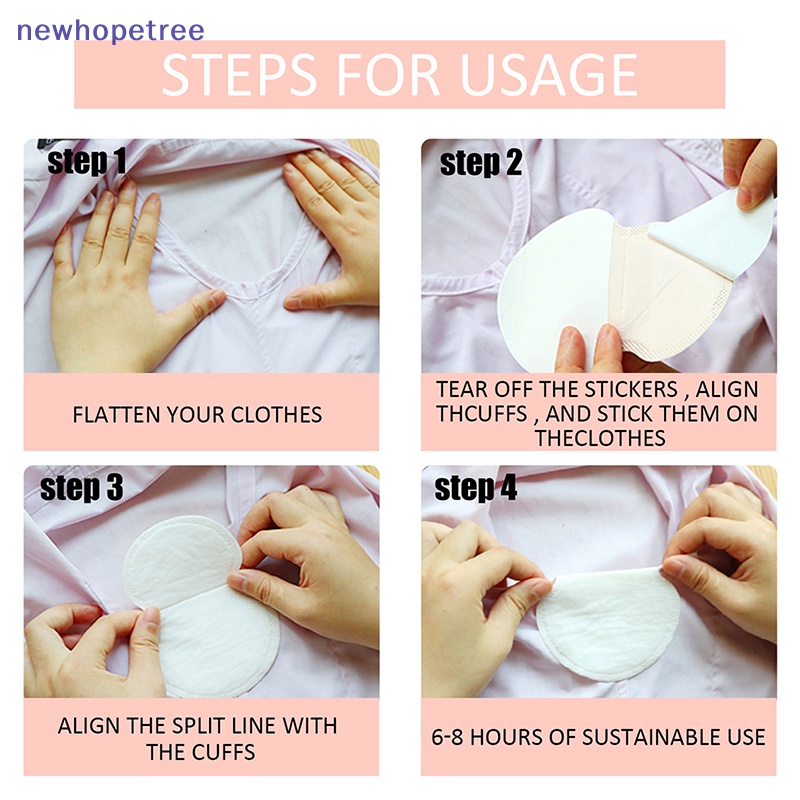 Set 20 Miếng Dán Thấm Hút Mồ Hôi Vùng Da Dưới Cánh Tay