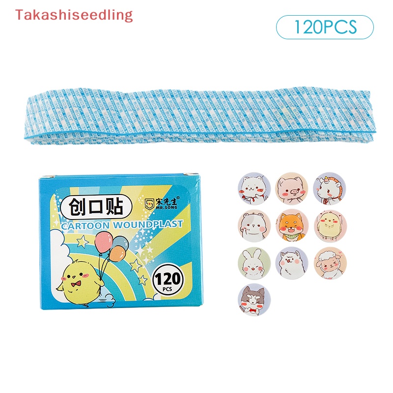 Set 120 Miếng Dán Chống Thấm Nước Thoáng Khí Họa Tiết Hoạt Hình