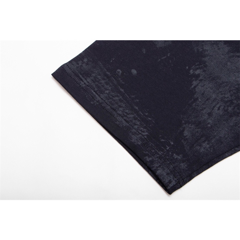 B-a88-trendy Set Áo Thun Tay Ngắn + Quần short In Họa Tiết graffiti Phía Sau