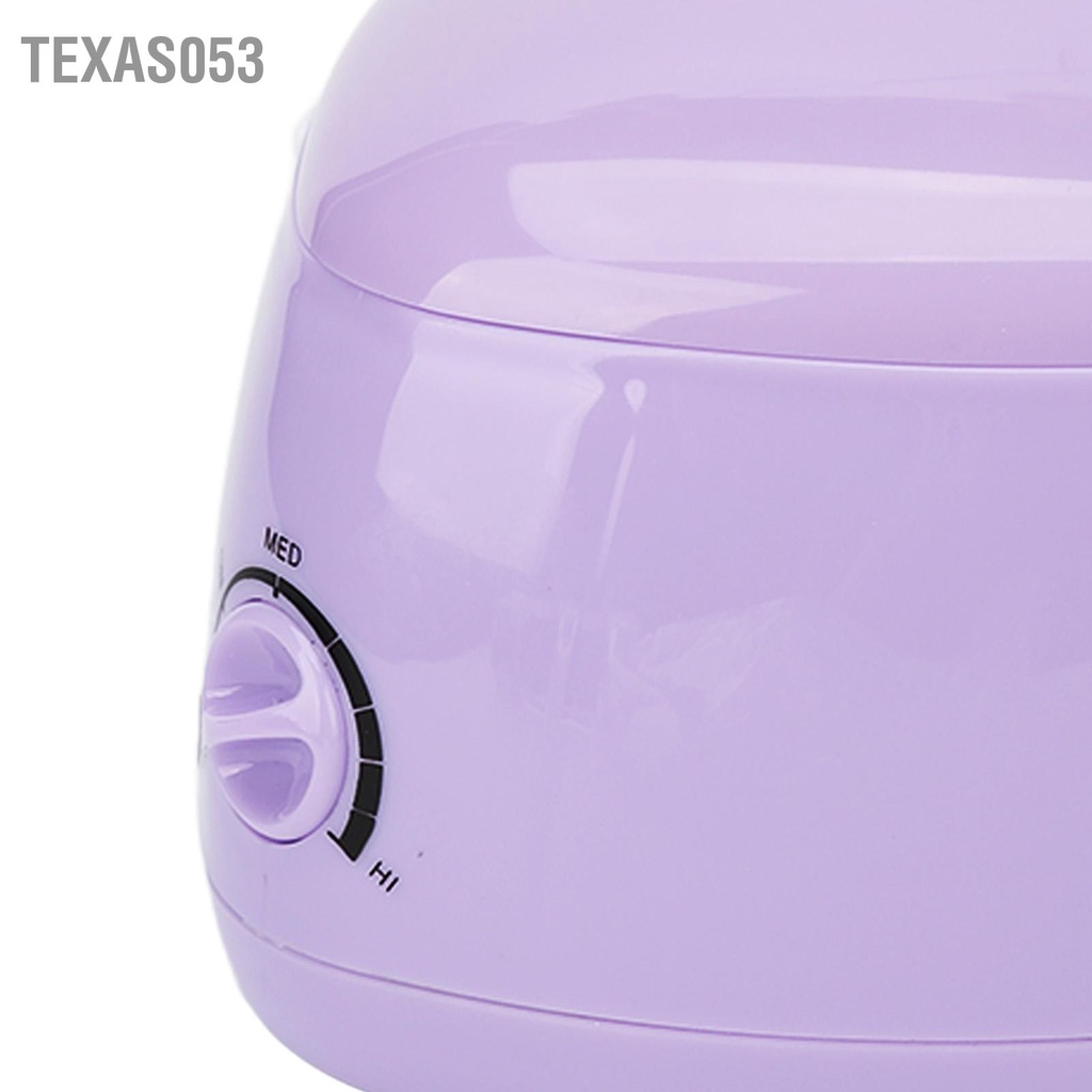 Texas053 Sáp Mini Máy Làm Nóng Hình Trái Tim Silicone Bên Trong Nồi Dễ Dàng Sạch Ấm Thiết Bị Tím