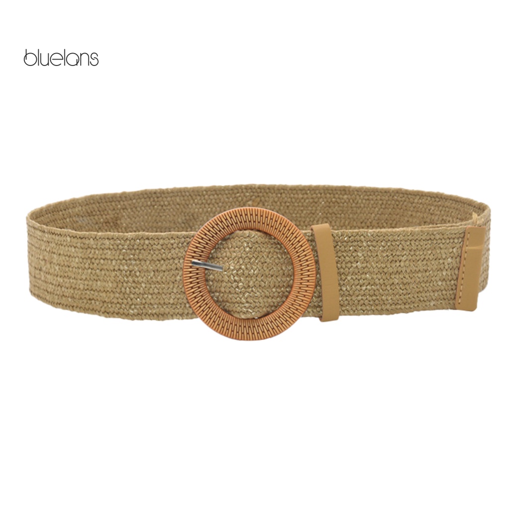 Thắt Lưng Bện Dây Khóa Tròn Phong Cách Bohemia Cho Nữ