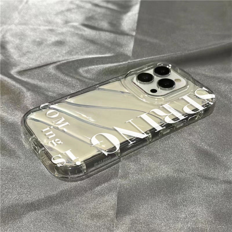 Ốp Điện Thoại Dẻo Trong Suốt In Chữ Dễ Thương Cho iPhone14promax11 / XLBE 81312 plus / xr Apple /ins 7