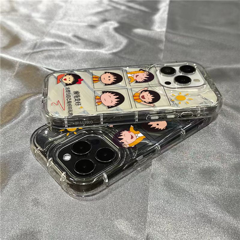 Ốp Điện Thoại Mềm Trong Suốt In Hình Maruko Dễ Thương Cho iPhone14promax 1312 / 11 7 / 8plus xr / sins RKI7