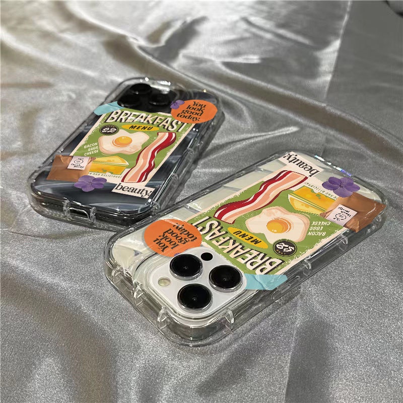 Ốp Điện Thoại Mềm Trong Suốt Họa Tiết Quả Trứng / Bông Hoa Nhỏ Xinh Cho Iphone 1312 7sins8plus xr 11iPhone14promax UM0L