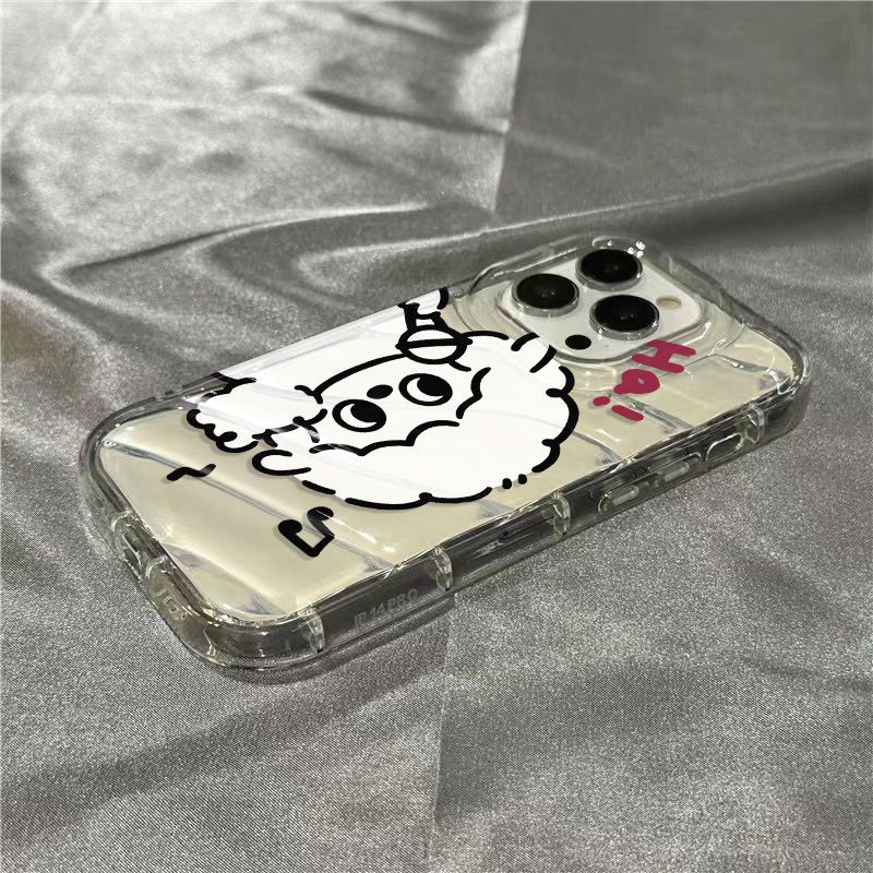 Ốp Điện Thoại Mềm Trong Suốt Hình Cừu Dễ Thương Cho iPhone14promax 8MMQ 811 / Ha71312 / xr