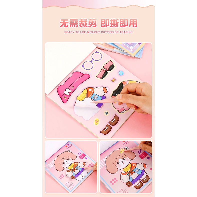 Sticker Dán Trang Trí Hình Thỏ Hoạt Hình Dễ Thương Cho Trẻ Em