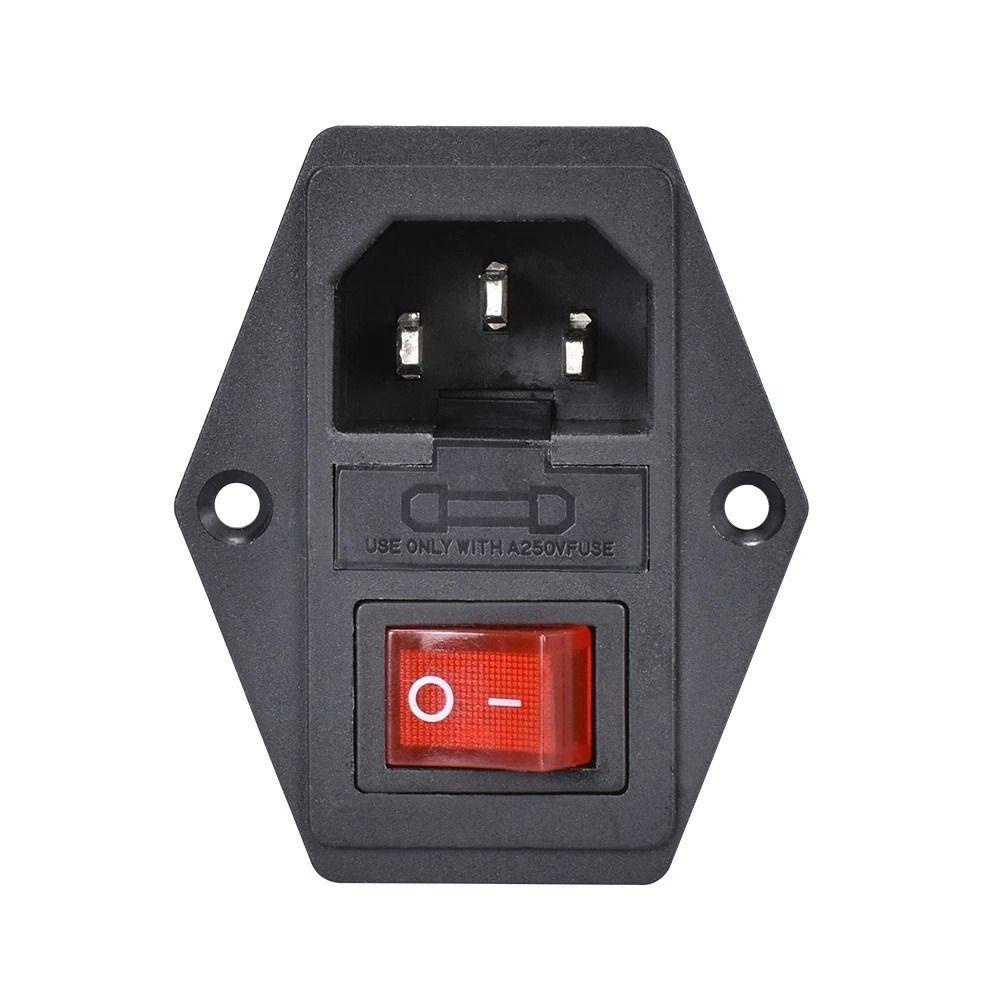 NICKOLAS Ổ CắM NguồN ĐiệN 3Pin 3 Trong 1 15A 10A / 250V Cho MáY in 3D