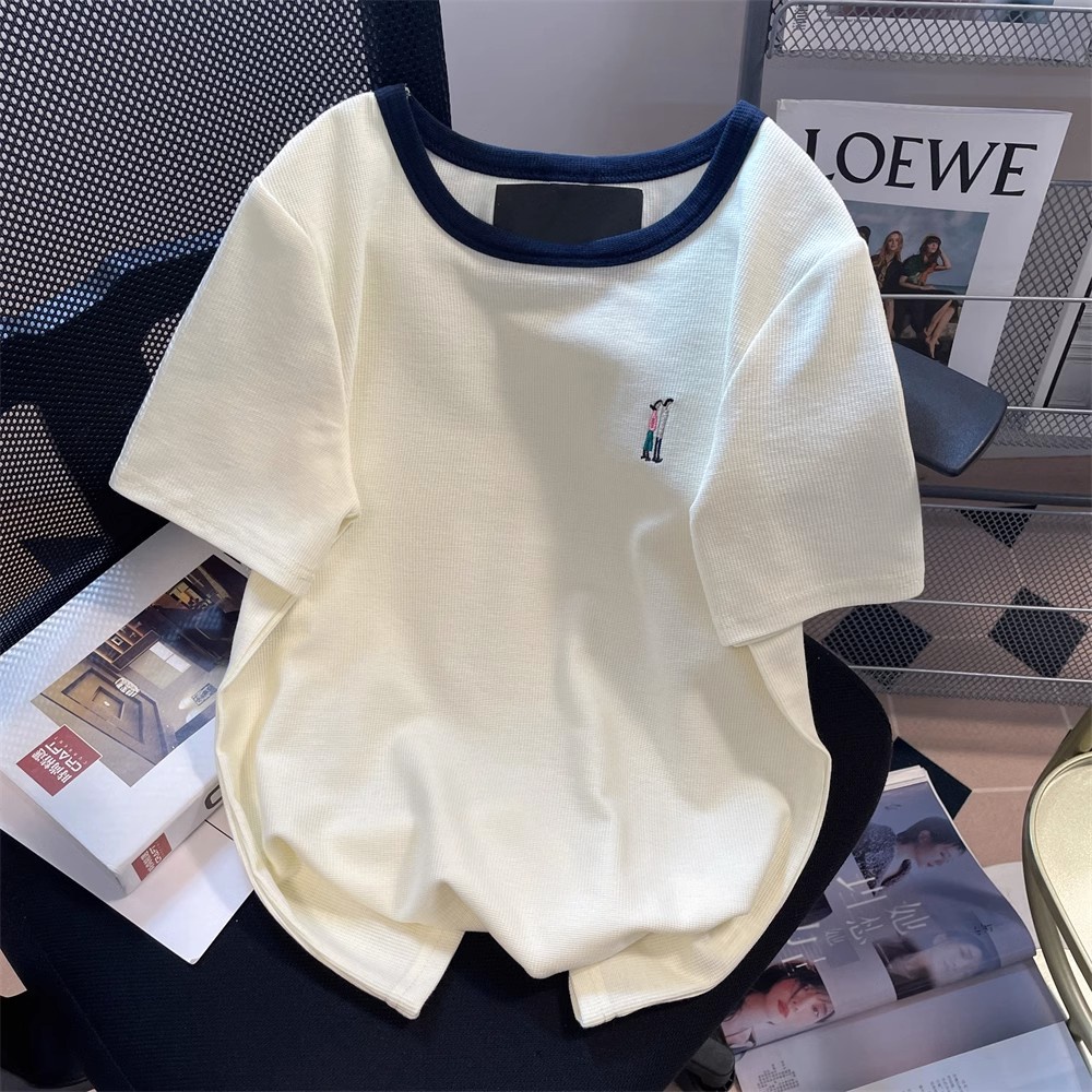 Áo phông áo thun áo quảng châu croptop áo thun màu be áo phông trắng áo phông đen trơn áo croptop basic cặp đôi