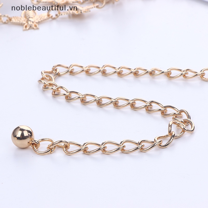 Thắt Lưng Dây Xích Khóa Kim Loại Hình Ong Thời Trang Cho Nữ