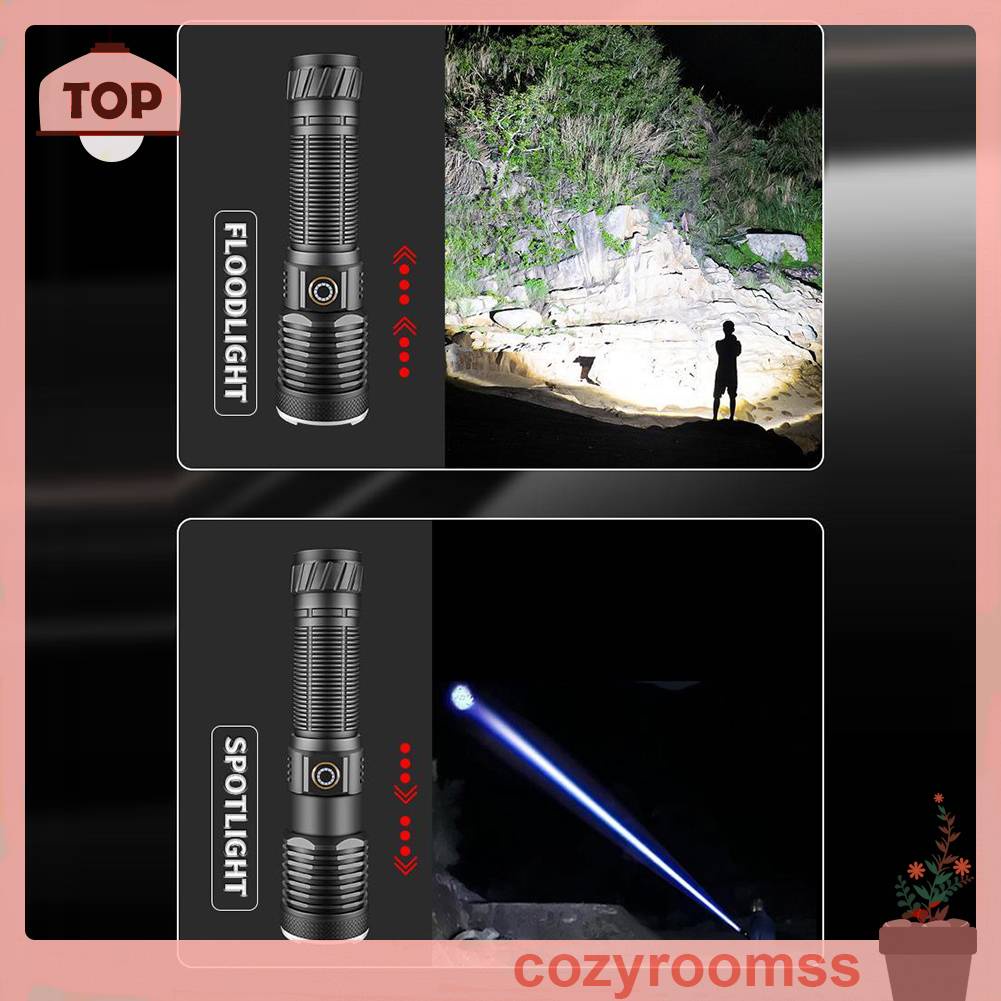 Đèn Pin 30W IPX4 Chống Thấm Nước IPX4 800LM Sạc USB Loại C