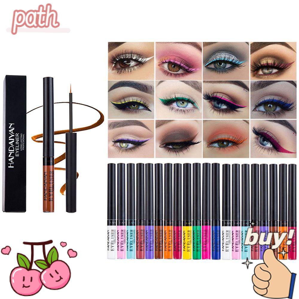 PATH Bút Kẻ Mắt Dạng Lỏng 12 Màu Tùy Chọn Chống Nước Lâu Trôi Tiện Dụng Mờ