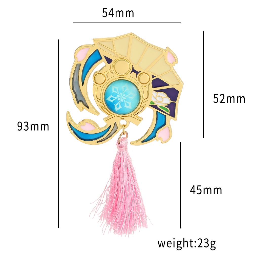 Ghim Cài Áo Bằng Kim Loại Tráng Men Hình Genshin Va Chạm Xiao Kaedehara Kazuha Venti
