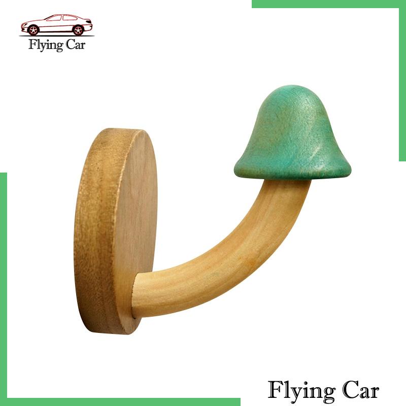 Móc Treo Áo Khoác / Mũ / Túi Xách Bằng Gỗ Kiểu Dáng Dễ Thương Tiện Dụng