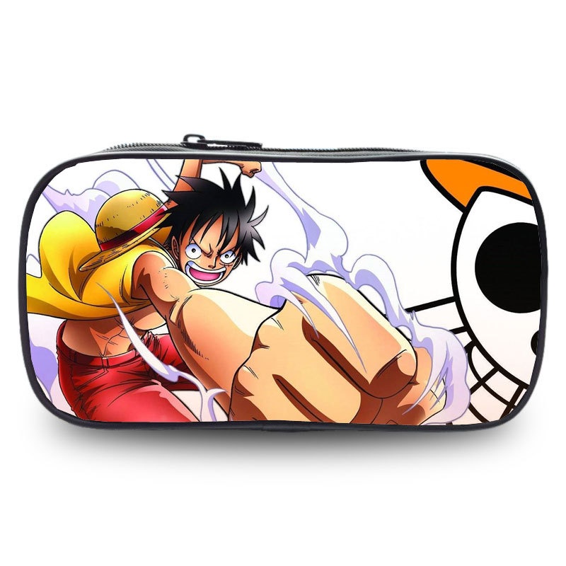 Túi Đựng Bút Chì Cỡ Lớn In Hoạt Hình One Piece Dễ Thương Cho Bé