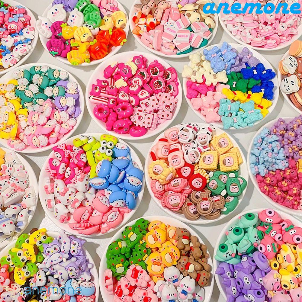 Set 10 Mô Hình Thẻ Bài Kuromi Bằng Nhựa Resin Diy Trang Trí Trang Sức