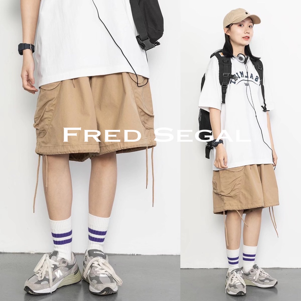 Fred Segal quần đùi nam quần ống suông quần short nam 2023 NEW FS062951