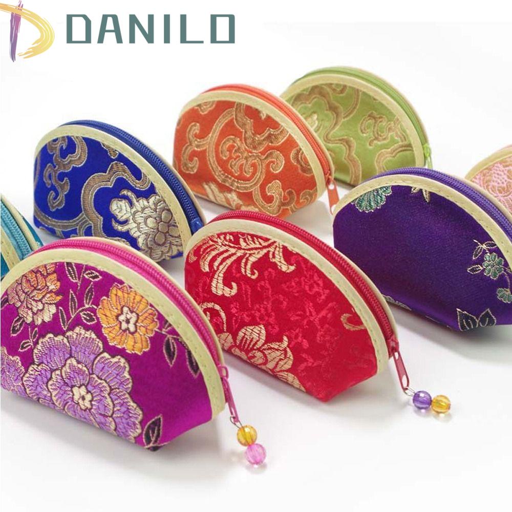 DANILO Túi Đựng Trang Sức Có Khóa Kéo Đa Năng Tiện Dụng Cho Nữ Ốp