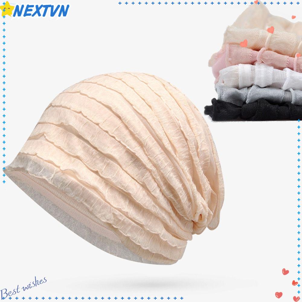 NEXTVN Mũ Trùm Đầu Chemo Thoáng Khí Chống Rụng Tóc Khi Ngủ Xuân Hè Cho Phụ Nữ Hồi Giáo