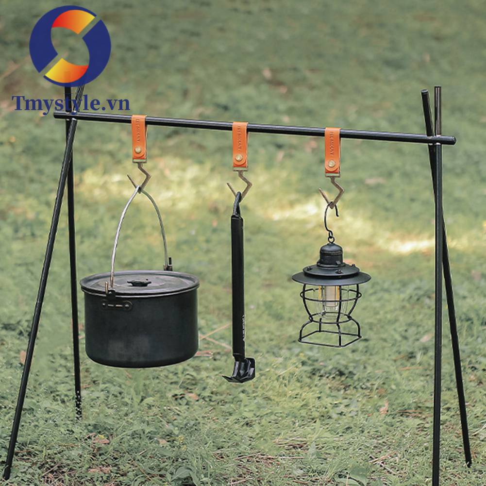 Móc Treo Đồ Bằng Da PU Đa Năng Tiện Dụng Khi Đi Cắm Trại