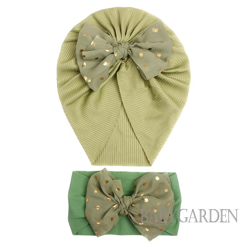 Mũ Beanie Thắt Nơ Đính Kim Sa Lấp Lánh Dễ Thương Cho Bé 0-2 Tuổi