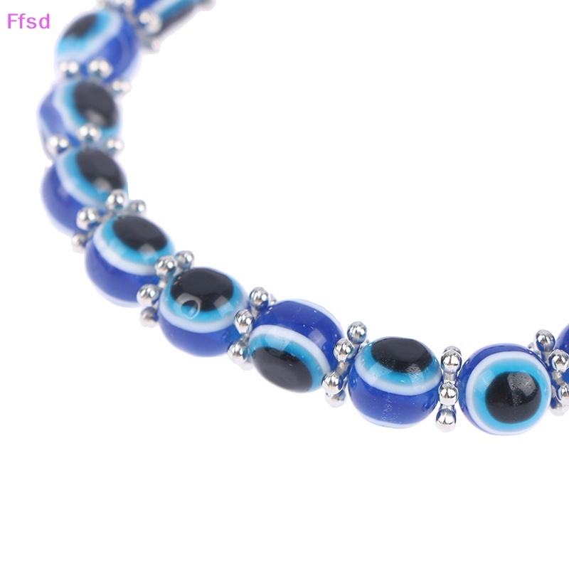{Ffsd} 2021 Vòng Tay Hạt Charm Mắt Quỷ Xanh Lam May Mắn Trang Sức Làm Quà Tặng Cho Nam Và Nữ
