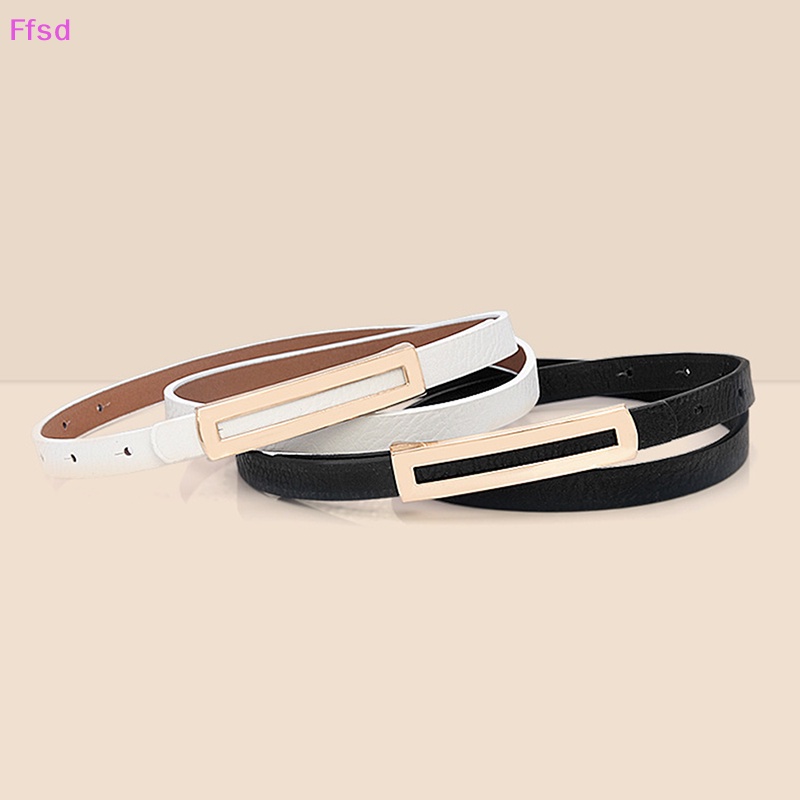 Thắt Lưng Da PU Khóa Kim Loại Thời Trang Cá Tính Cho Nữ