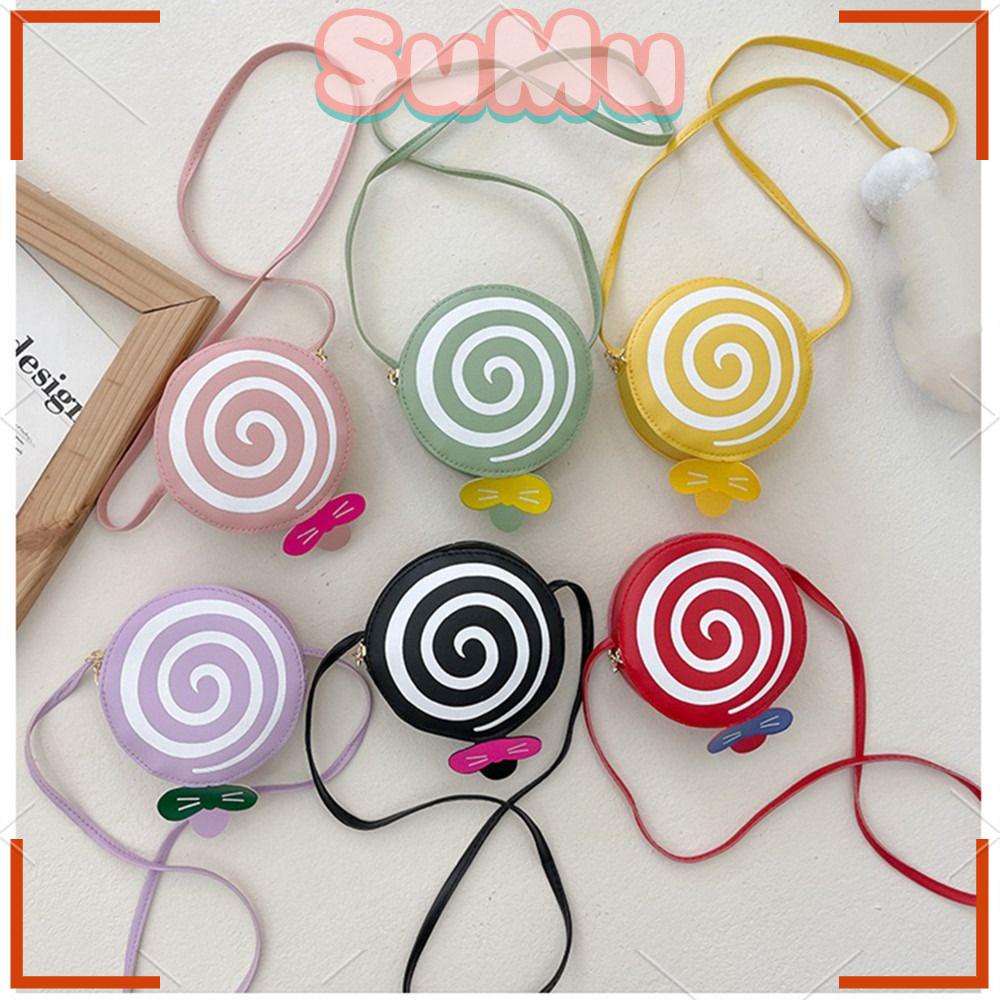 SUMU 1 Túi Da Tròn Đa Năng Đựng Tiền Xu Cho Bé