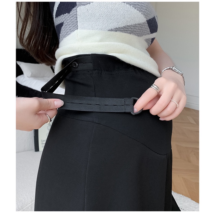 Chân Váy Chữ a Xẻ Tà Thời Trang Cho Mẹ Bầu