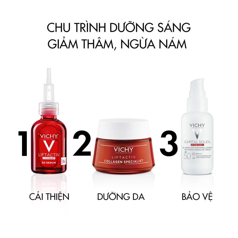 [PHIÊN BẢN ĐẶC BIỆT] Bộ sản phẩm bảo vệ da và ngừa thâm nám toàn diện Vichy Capital Soleil UV Age daily