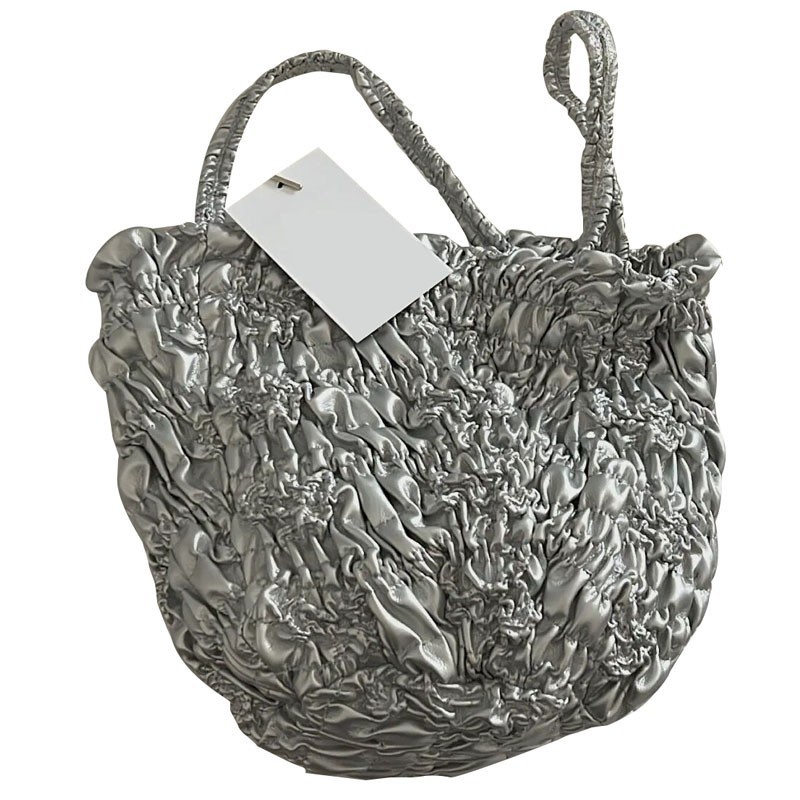 On Uk onuk Túi Đeo Chéo Vai Kết Cấu Xếp Ly Màu Bạc Cosmos Cao Cấp Dành Cho Bạn Nữ