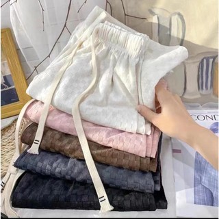 CHUMIAN Quần Dài Ống Rộng Lưng Cao Vải Cotton Lụa Mát Thoáng Khí Thời Trang Mùa Hè Cho Nữ