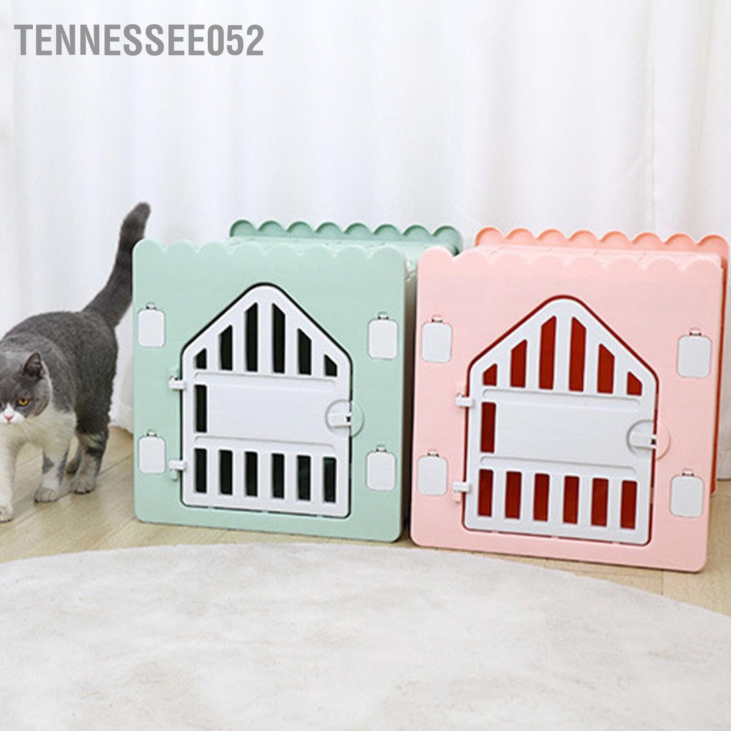 Tennessee052 Thông gió Nhà cho thú cưng Có thể gập lại Tư nhân Dễ dàng lắp ráp Nơi trú ẩn mèo bằng nhựa có ghép nối trong 4 mùa