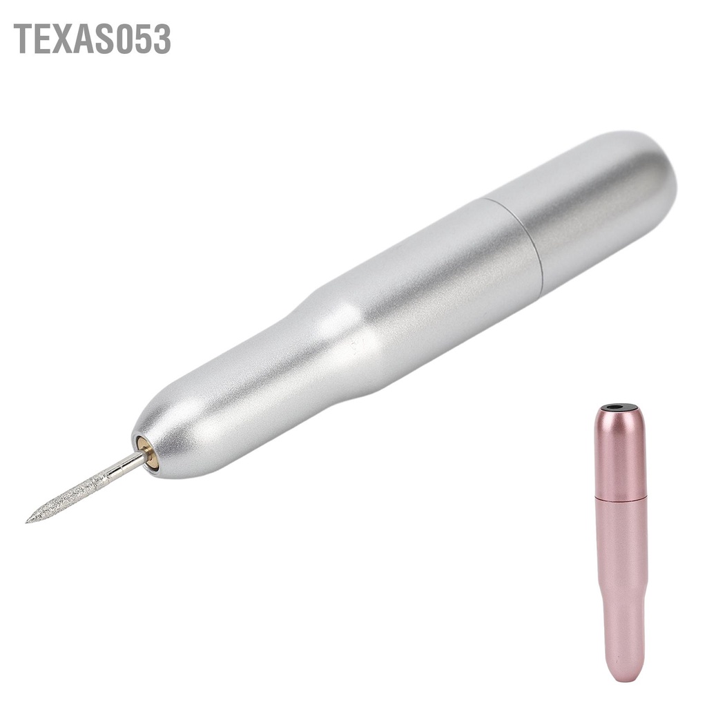 Texas053 Máy mài móng tay Điện cầm bằng nhựa USB 20000 RPM khoan để loại bỏ da chết