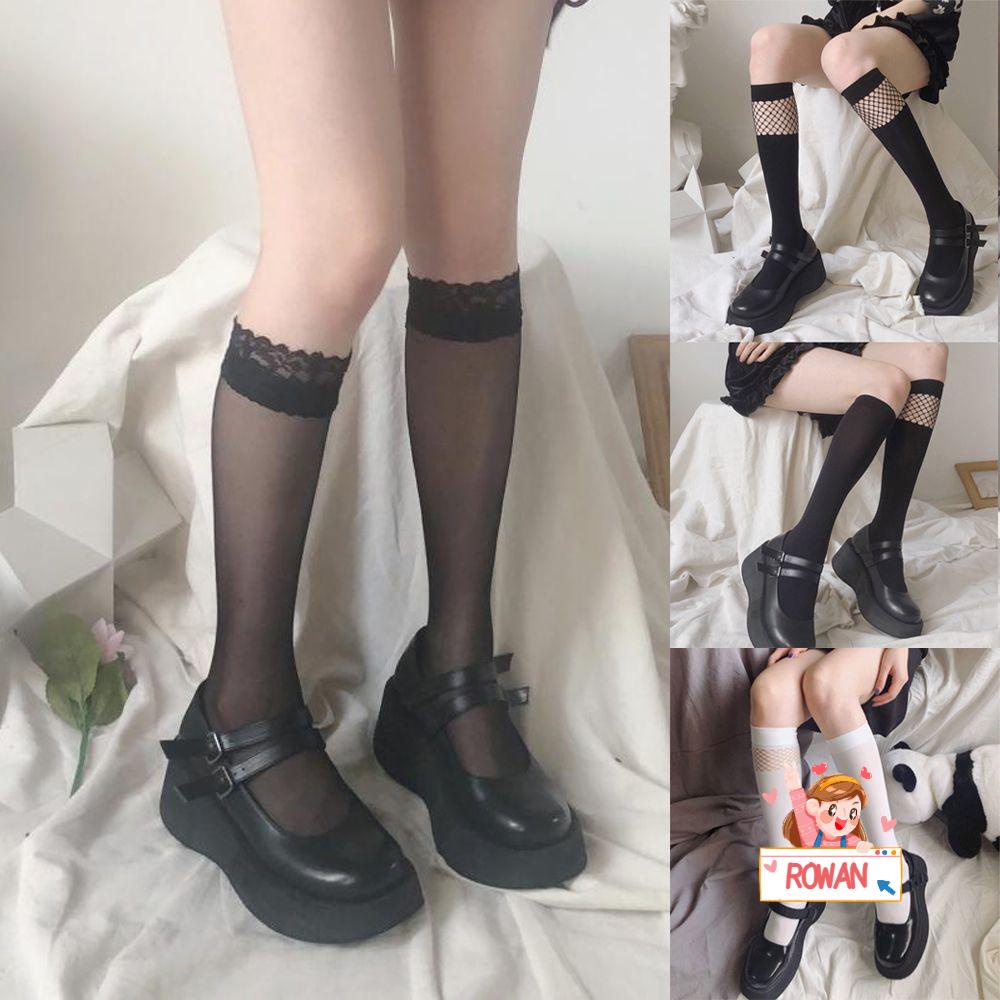 ROWANS Đôi Vớ LướI DàI ĐíNh Nơ ThờI Trang Cho Nữ