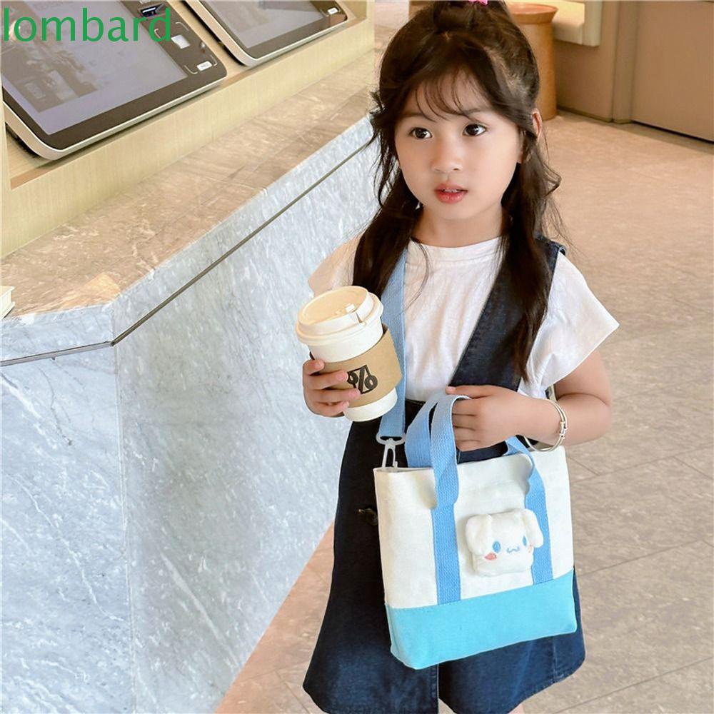 LOMBARD Túi Đeo Vai / Đeo Chéo Cỡ Lớn In Họa Tiết Hoạt Hình Cinnamoroll Melody Dễ Thương Cho Nữ