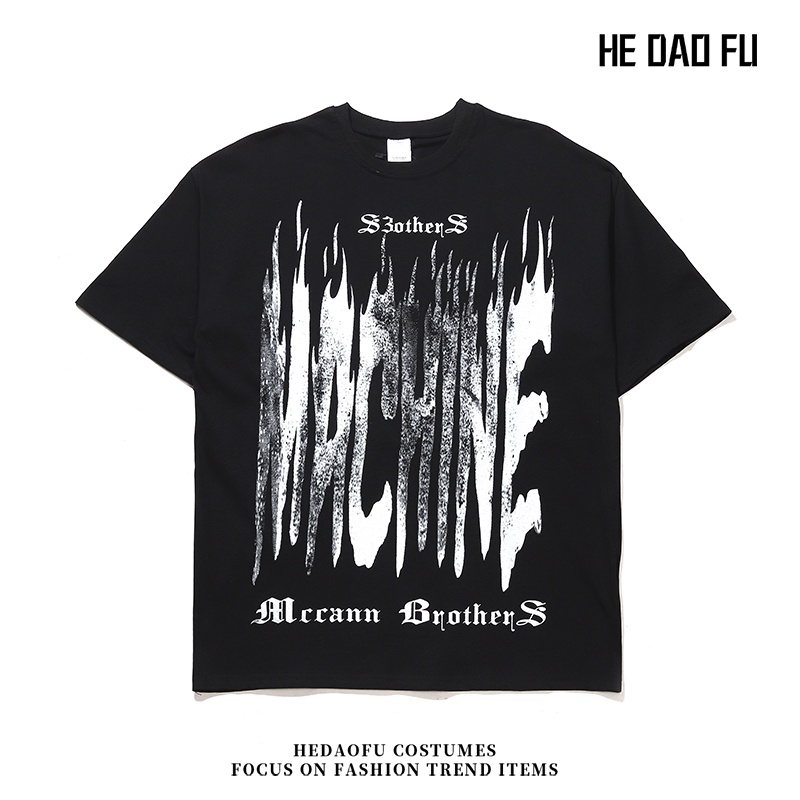 Áo Thun Cotton Tay Ngắn Phong Cách Hip Hop Đường Phố Âu Mỹ Thời Trang Mới 2022